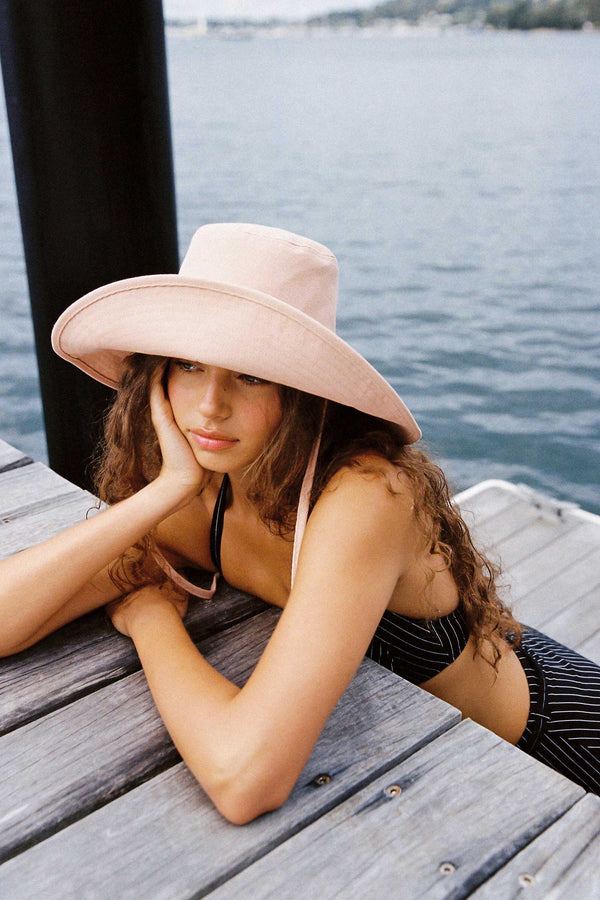 Holiday Bucket - Cotton Bucket Hat in Pink