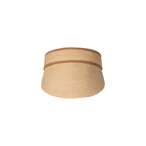 Linen Visor - Straw Cap in Natural