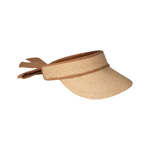 Linen Visor - Straw Cap in Natural