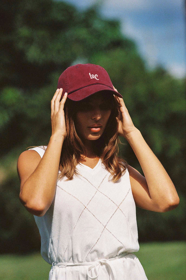 The LOC Cap - Cotton Cap in Red