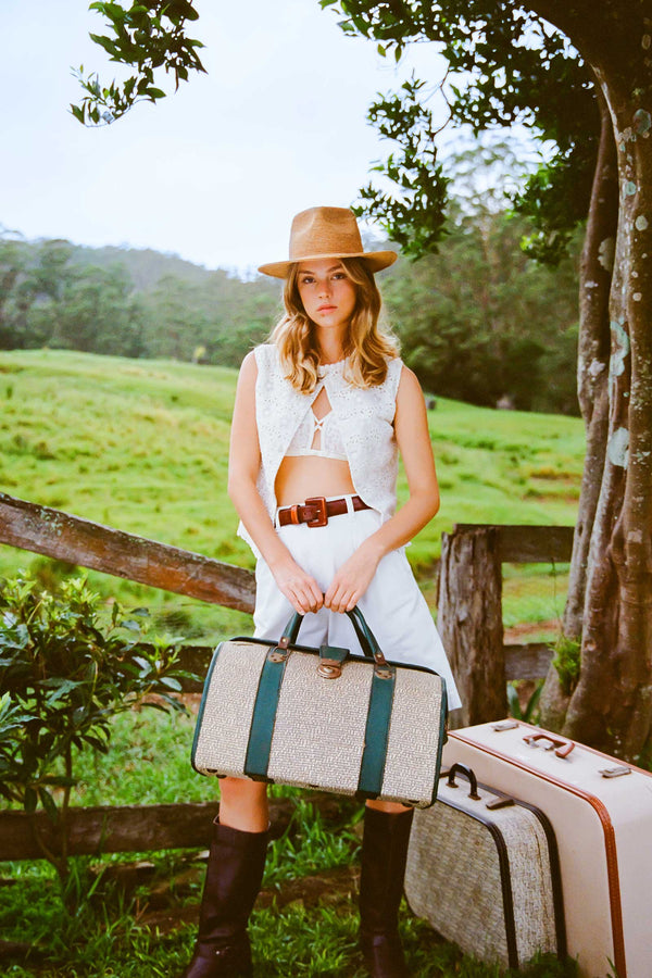 The Inca Fedora - Straw Fedora Hat in Natural