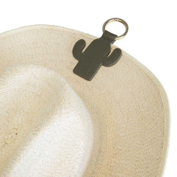 Cactus Magnetic Hat Clip - Leather in Sage Green