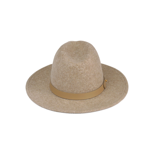 Carlo Mack - Wool Felt Fedora Hat in Light Brown