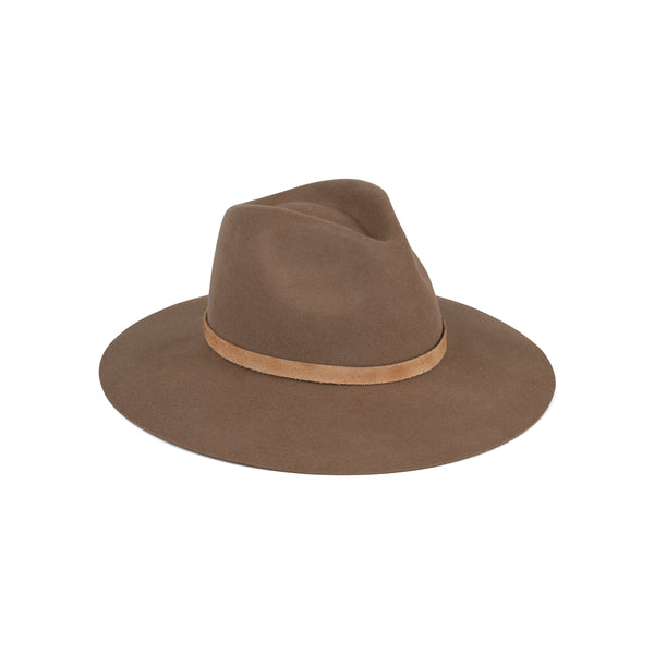 The Grove - Wool Felt Fedora Hat in Brown