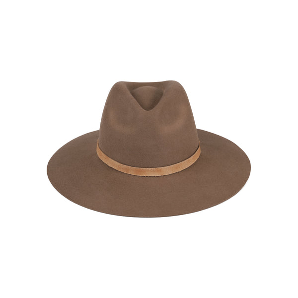 The Grove - Wool Felt Fedora Hat in Brown