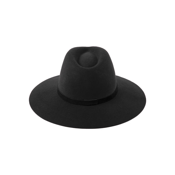 The Grove - Wool Felt Fedora Hat in Black